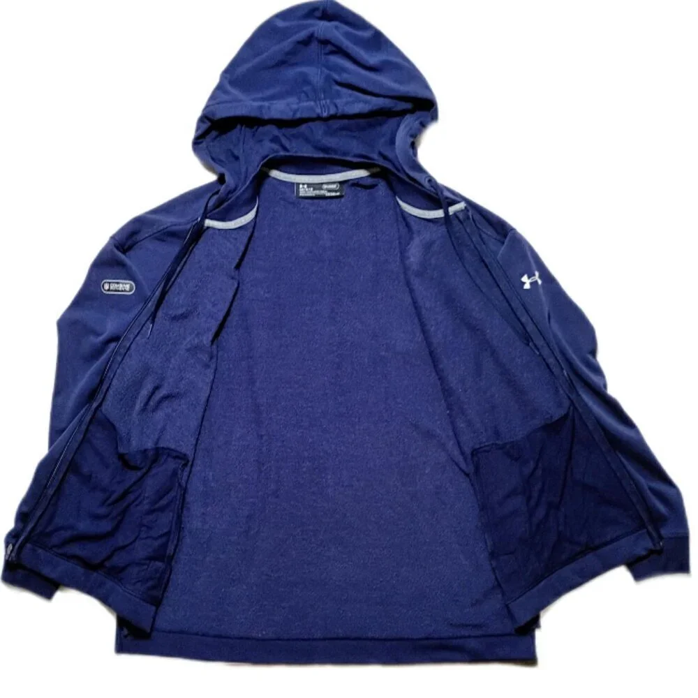 Under Armour NFL Combine Authentic New England Patriots Men Hooded Jacket Size L